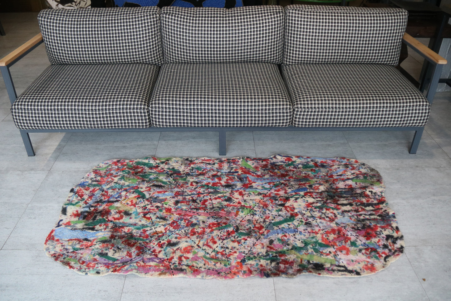 Art work. Felt Carpets. 100% wool 180*87