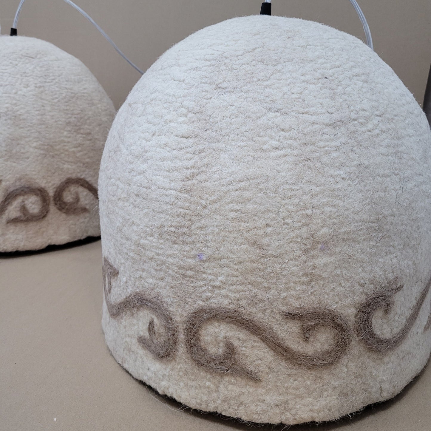 Handmade Hemi Sphere Felt Chandeliers 100% wool (diameter - 40cm)