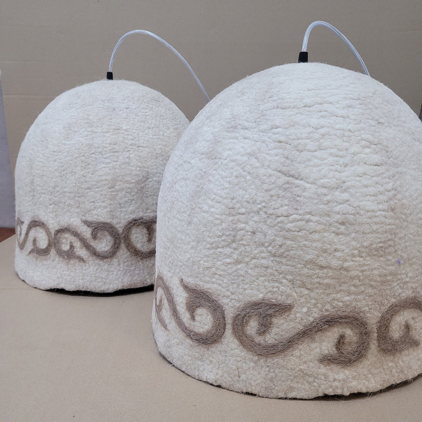 Handmade Hemi Sphere Felt Chandeliers 100% wool (diameter - 40cm)